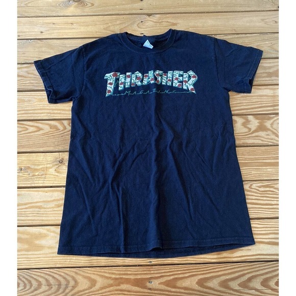 Thrasher Short Sleeve T Shirt Size Small Men’s Black - Picture 1 of 7